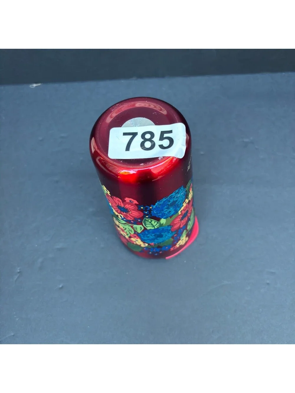 The Pioneer Woman Stainless Steel Double Wall Red Floral Tumbler W/Lid